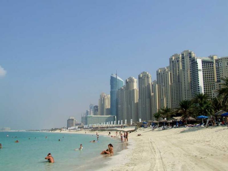 Пляж отеля Шератон в Дубае